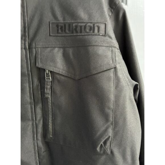 Burton White Collection Dry Ride Snowboarding Jacket Black size medium - Picture 3 of 9